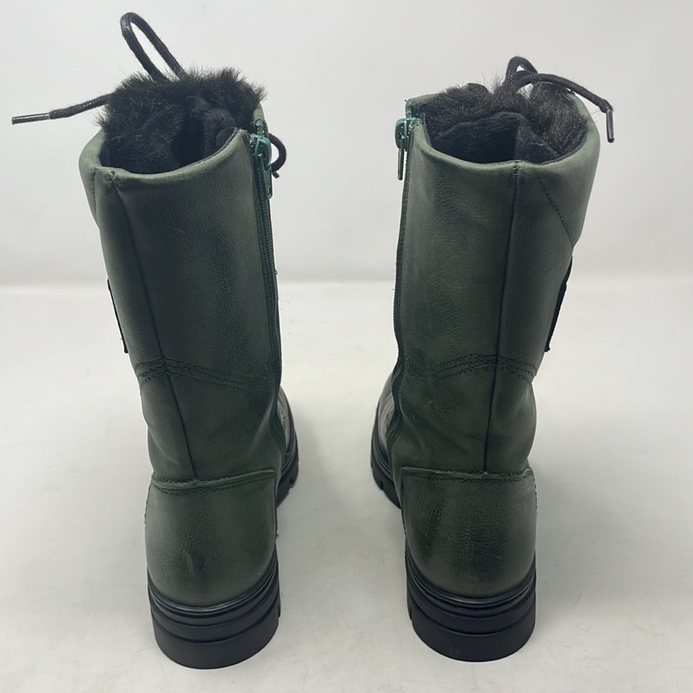 Eric Michael Leather Colorblock Combat Boots - image 4